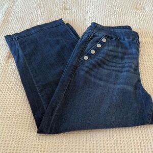 Chico's Petite Pull On Wide Leg Crop